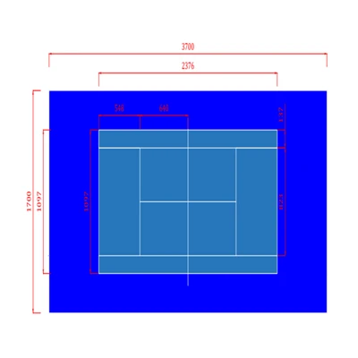 Sab nraum zoov Synthetic Tennis Court